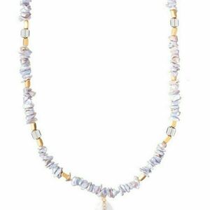 Κολιέ με Μαργαριτάρια και Κρύσταλλα με Στοιχείο από Ελεφαντόδοντο | The Gem Stories Jewelry - ημιπολύτιμες πέτρες, επιχρυσωμένα, μακριά, ατσάλι - 2