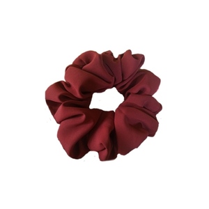 makeba handmade scrunchie κόκκινο-κεραμιδί lipstick - ύφασμα, λαστιχάκια μαλλιών