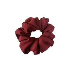 Makeba handmade scrunchie κόκκινο-κεραμιδί - ύφασμα, λαστιχάκια μαλλιών