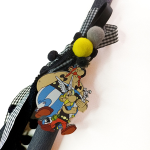 Λαμπάδα αρωματική γκρι σκούρο με μπρελόκ ASTERIX & OBELIX - λαμπάδες, ήρωες κινουμένων σχεδίων, μπρελοκ κλειδιών - 2