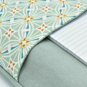 Αδιάβροχη θήκη βιβλίου geometric dusty mint - ύφασμα, θήκες, θήκες βιβλίων - 2
