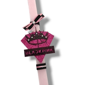 Λαμπάδα ροζ αρωματική, blackpink, 32εκ - κορίτσι, λαμπάδες, για παιδιά, για εφήβους