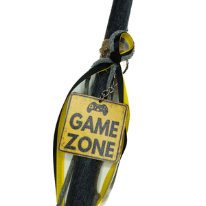 Λαμπάδα αρωματική γκρι σκούρο με μπρελόκ GAME ZONE_PLAYSTATION - αγόρι, λαμπάδες, για εφήβους, games - 2