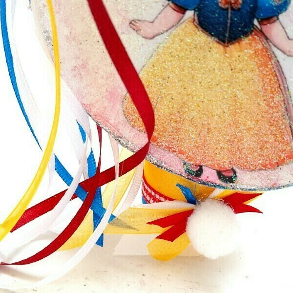 Αρωματική λαμπάδα ιβουάρ με μικρή πριγκίπισσα 22x4x11 - κορίτσι, λαμπάδες, για παιδιά, πριγκίπισσες, για μωρά - 4