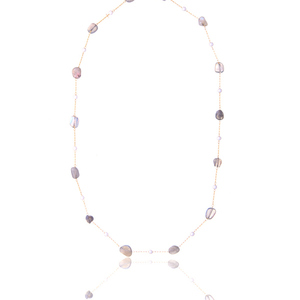 Κολιέ Ροζάριο με Αμέθυστους | The Gem Stories Jewelry - ημιπολύτιμες πέτρες, επιχρυσωμένα, ασήμι 925, κοντά, ατσάλι