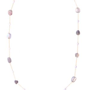 Κολιέ Ροζάριο με Αμέθυστους | The Gem Stories Jewelry - ημιπολύτιμες πέτρες, επιχρυσωμένα, ασήμι 925, κοντά, ατσάλι - 2