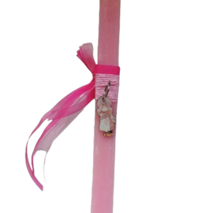 Λαμπάδα ροζ αρωματική ξυστη πλακέ με μπρελόκ Sarah Kay - κορίτσι, λαμπάδες, για παιδιά, για ενήλικες, για εφήβους