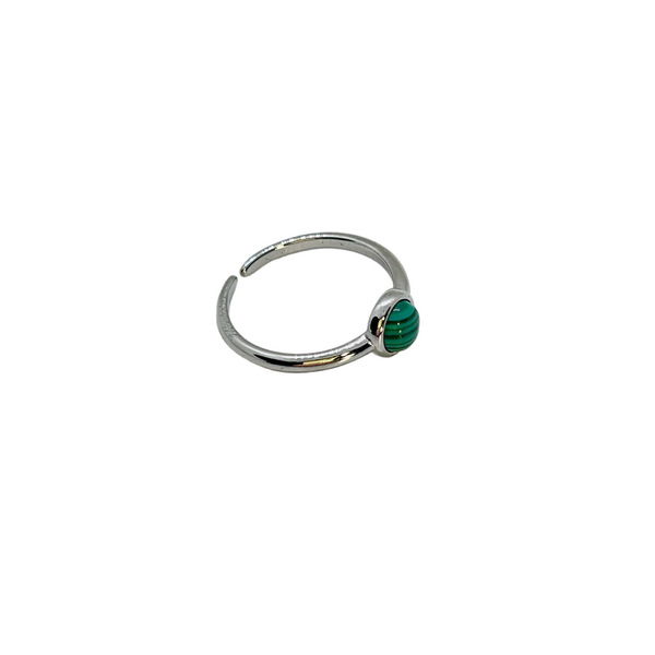 Δαχτυλίδι ασήμι 925 με πράσινη πέτρα. - ημιπολύτιμες πέτρες, επάργυρα, αυξομειούμενα - 2