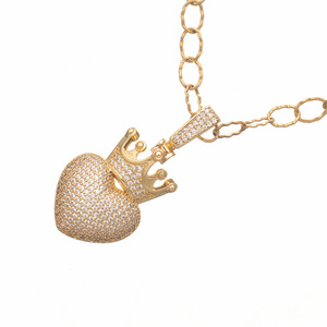 Κολιέ με Στοιχείο Καρδιά | The Gem Stories Jewelry - επιχρυσωμένα, ασήμι 925, καρδιά, κοντά - 2