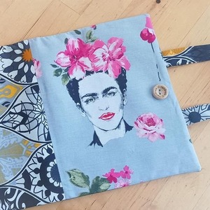 Θήκη βιβλίου Frida Kahlo/Mandala - ύφασμα, βαμβάκι, θήκες βιβλίων - 3