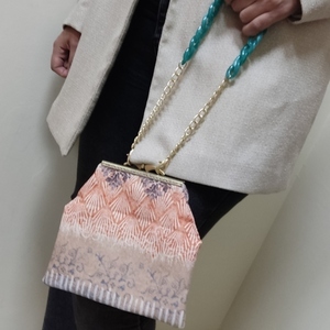 Τσαντάκι Χειρός Υφασμάτινο Clutch! - ύφασμα, all day, χειρός, πάνινες τσάντες, μικρές - 4