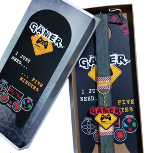 Πασχαλινή λαμπάδα set GAMER με μπρελόκ και door tag (ντορ ταγκ) - αγόρι, λαμπάδες, για παιδιά, για εφήβους, games - 4
