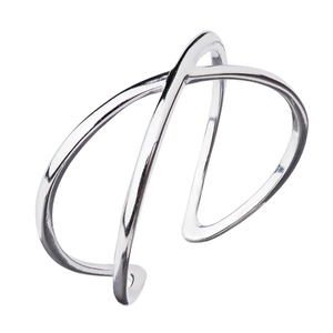 Ρυθμιζόμενο Δαχτυλίδι σε σχήμα Χ - 925 Sterling Silver Ring | The Gem Stories Jewelry - ασήμι 925, επιπλατινωμένα, χεριού, αυξομειούμενα