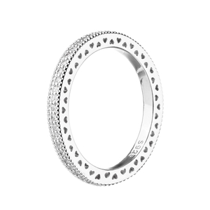 Σετ Δαχτυλιδιών σε Σχήμα Κορώνας - Επιπλατινώμενο | The Gem Stories Jewelry - ασήμι 925, κορώνα, σταθερά, επιπλατινωμένα, χεριού - 3