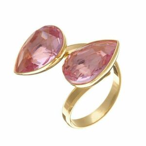Προσαρμοσμένο Δαχτυλίδι με Κρύσταλλα σε Ροζ Χρώμα | The Gem Stories Jewelry - ασήμι, ημιπολύτιμες πέτρες, επιχρυσωμένα, χεριού, αυξομειούμενα
