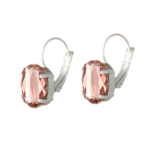 Μπαρόκ Σκουλαρίκια Απαλό Ροζ Χρώμα | The Gem Stories Jewelry - ασήμι, swarovski, μικρά, γάντζος, επιπλατινωμένα - 2