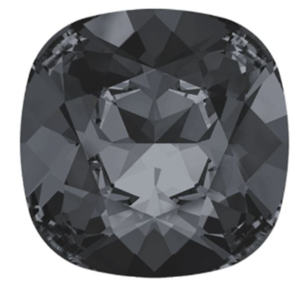 Τετράγωνα Σκουλαρίκια με μάυρο κρύσταλλο| The Gem Stories Jewelry - ασήμι 925, swarovski, μικρά, γάντζος, επιπλατινωμένα - 3