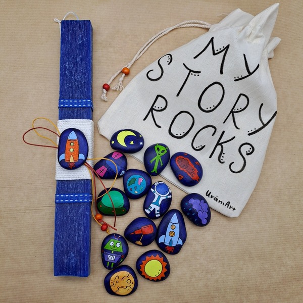 "My Story Rocks - Space" Λαμπάδα Παιχνίδι 30x3.5cm - αγόρι, λαμπάδες, για παιδιά, παιχνιδολαμπάδες - 4