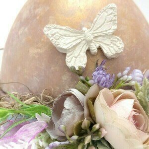 Κεραμικό διακοσμητικό ανοιγόμενο αυγό μωβ-χρυσό 14x17x15 - λουλούδια, αυγό, διακοσμητικά - 4