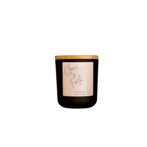 Clean & Fresh…Δοχείο με αρωματικό φυτικό κερί σόγιας 200 gr - αρωματικά κεριά, soy candle