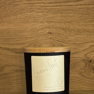 Lemon tart…Δοχείο με αρωματικό φυτικό κερί σόγιας 200 gr - αρωματικά κεριά - 2
