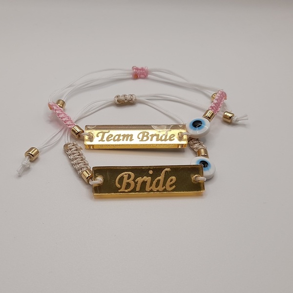Βραχιόλι Bride και Team Bride - μακραμέ - 4