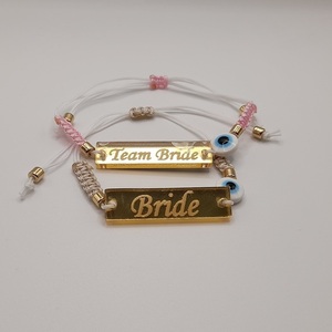 Βραχιόλι Bride και Team Bride - μακραμέ - 4