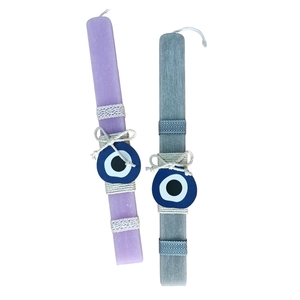 Σετ λαμπάδες για ζευγάρια 2 τμχ evil eye 30 cm - λαμπάδες, σετ, evil eye, ζευγάρια