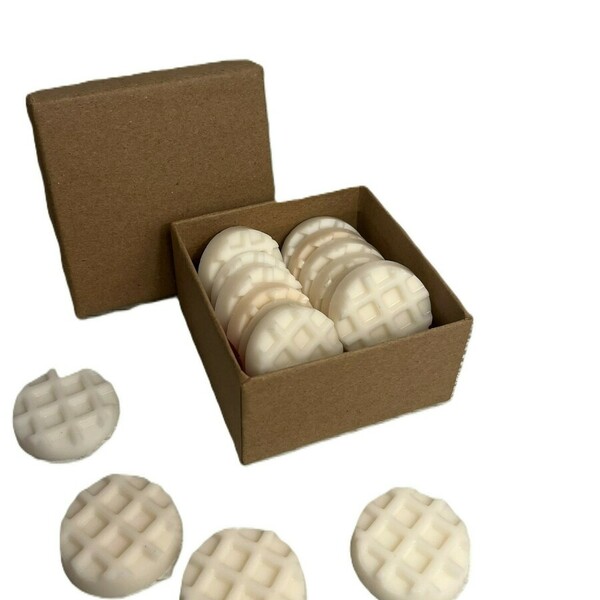 Wax Melts (12 τμχ) από κερί σόγιας σε άρωμα της επιλογής σας, σε χάρτινο κουτί - αρωματικά χώρου, waxmelts, soy wax