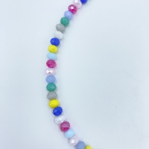 Κολιέ με πολύχρωμα κρύσταλλα, αιματίτη και seed beads. - ημιπολύτιμες πέτρες, γυαλί, ατσάλι, boho - 3