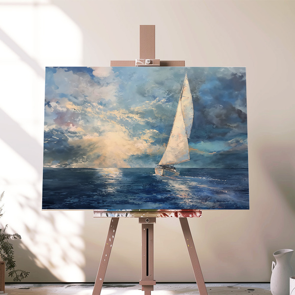 Sailboat - πίνακες & κάδρα, αφίσες, DIY, πίνακες ζωγραφικής, σχέδια ζωγραφικής - 5