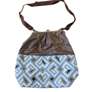 Τσάντα Clutch Χιαστί η Ώμου με frame Κουμπωμα - ύφασμα, clutch, ώμου, χιαστί, δερματίνη - 5