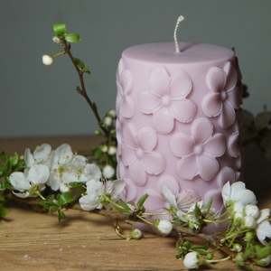 Floral Column 270gr. - διακοσμητικά, soy candle, soy candles - 3