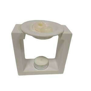 ΠΑΣΧΑΛΙΝΗ ΠΡΟΣΦΟΡΑ Wax Melter Καυστήρας/ Χειροποίητος κεραμικός αρωματιστής~ 560 gr+4 λευκά ρεσώ+50 gr λευκά wax melts donuts - αρωματικά κεριά - 3