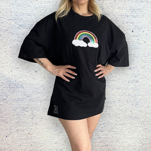 KDK - AstrafTEES ( PRIDE Rainbow Black ) - t-shirt, unisex - 2