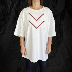 KDK - AstrafTEES ( Red 2V Strass ) Μπλουζάκι με κόκκινα στρας - στρας, t-shirt, unisex, 100% βαμβακερό - 4