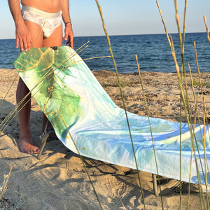 KDK - SUMMEROS Towel ( Green Marble ) - 4