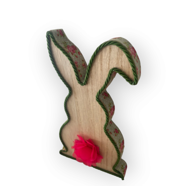 Διακοσμητικό κουνελάκι ξύλινο 15 εκατοστά - διακοσμητικά, για παιδιά, για ενήλικες, για εφήβους, ζωάκια - 3