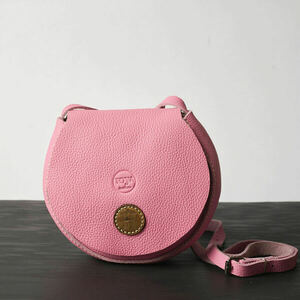 Γυναικεία χειροποίητη τσάντα ώμου Toya από δέρμα σε ροζ χρώμα - δέρμα, ώμου, χιαστί, all day, μικρές