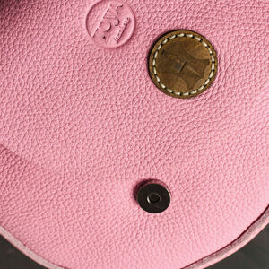 Γυναικεία χειροποίητη τσάντα ώμου Toya από δέρμα σε ροζ χρώμα - δέρμα, ώμου, χιαστί, all day, μικρές - 4