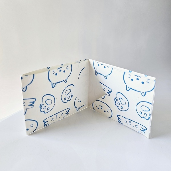 Eco-friendly πορτοφόλι τσέπης γάτα / Paper wallet cat - χαρτί, γάτα, πορτοφόλια, δώρο γεννεθλίων - 3