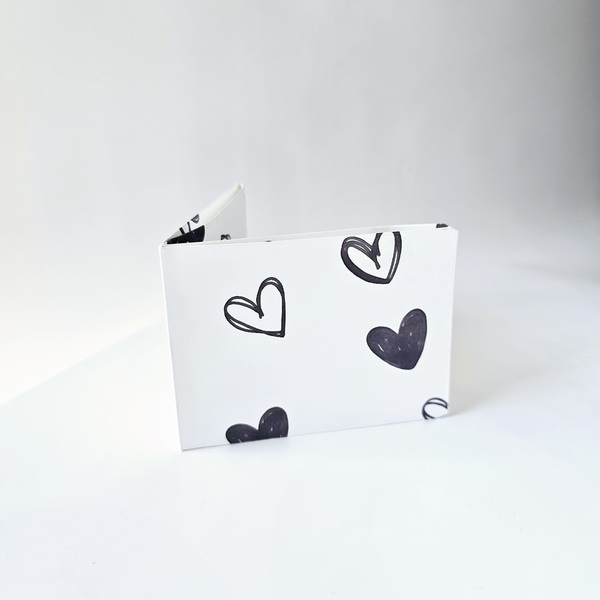Eco-friendly πορτοφόλι τσέπης καρδιές/ Paper Wallet hearts - καρδιά, χαρτί, πορτοφόλια, δωρο για επέτειο