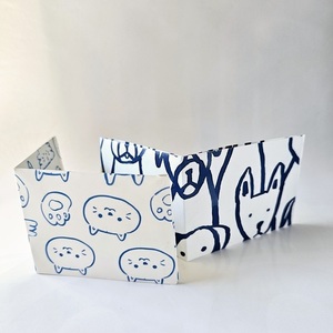 Eco-friendly πορτοφόλια τσέπης σκύλος και γάτα/ Paper Wallet dog and cat - χαρτί, γάτα, σκυλάκι, πορτοφόλια, ζευγάρι - 3