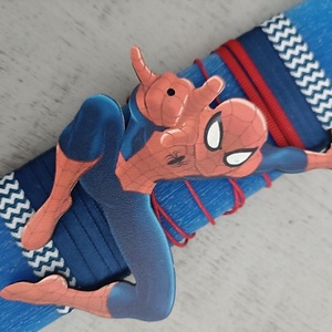 Αρωματική λαμπάδα με σαγρέ υφή Spiderman!! - αγόρι, λαμπάδες, για παιδιά, σούπερ ήρωες, για μωρά - 3