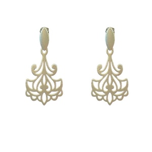 Σκουλαρίκια ασημένια χειροποίητα με καρφάκι σε πρωτότυπο αραβικό (μαροκινό) σχήμα, - ασήμι 925, μακριά, μεγάλα, καρφάκι, δώρα για γυναίκες