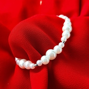 Pearly Bracelet - ασήμι, νήμα, πέρλες, χεριού, φθηνά