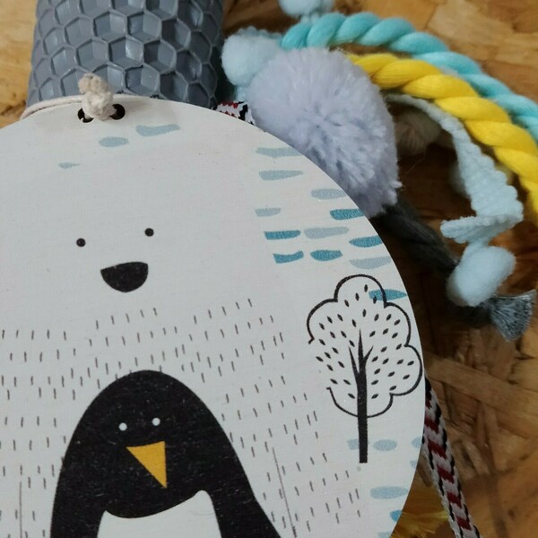 Λαμπάδα κηρήθρας με πιγκουίνο - λαμπάδες, για παιδιά, ζωάκια, για μωρά - 4