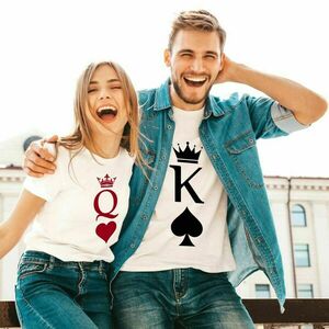 Set unisex t-shirts με εκτύπωση για ζευγάρια - 100% βαμβακερό - 5