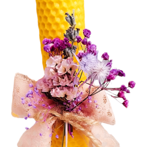 Λαμπάδα κερηθρας - λουλούδια, λαμπάδες, για ενήλικες - 2