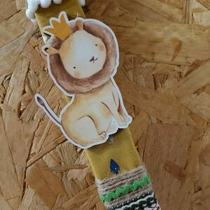 Λαμπάδα αρωματική πλακέ λεία 25cm λιονταράκι - λαμπάδες, για παιδιά, πρώτο Πάσχα, ζωάκια, για μωρά - 5